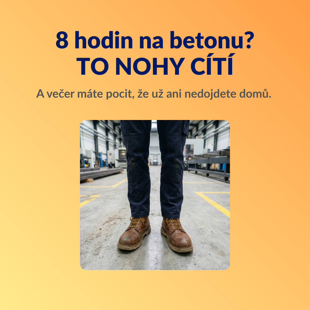 Medicovi A40 ortopedické vložky do pracovní obuvi Water Wave™ – pohled ze strany
