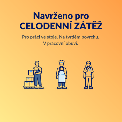 Medicovi A40 ortopedické vložky do pracovní obuvi Water Wave™ – v botě
