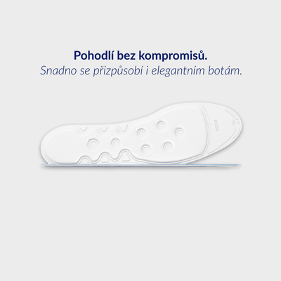 Medicovi Front tenké ortopedické vložky pro úzkou obuv – detail Water Wave™