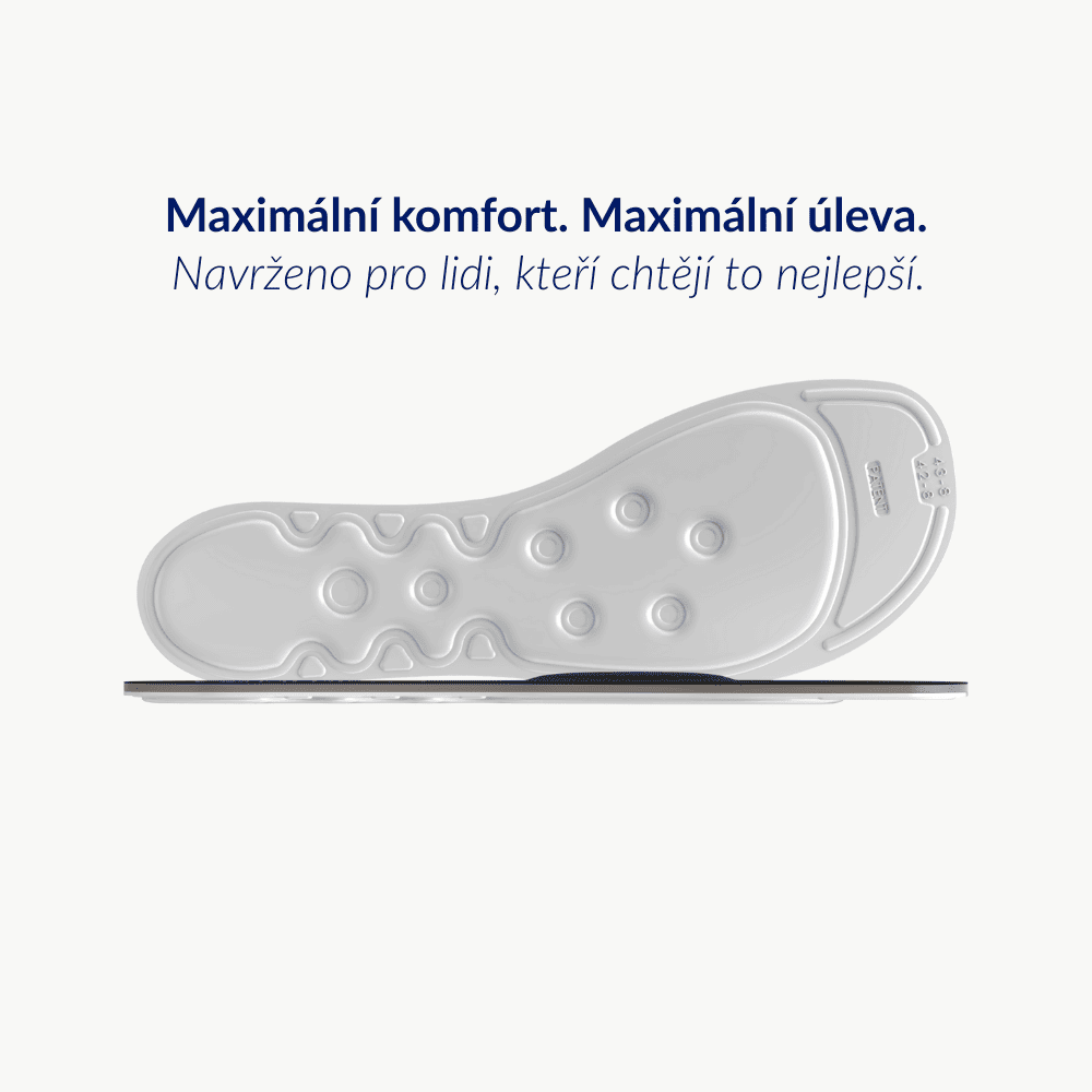 Medicovi T45 ortopedické vložky podpora nártu – detail Water Wave™