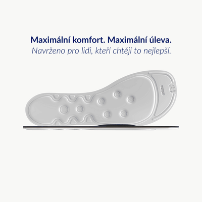Medicovi T45 ortopedické vložky podpora nártu – detail Water Wave™